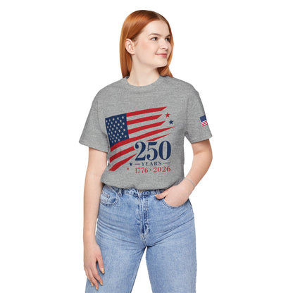 USA 250th Anniversary Unisex T-Shirt | 1776 - 2026 America Quartercentennial