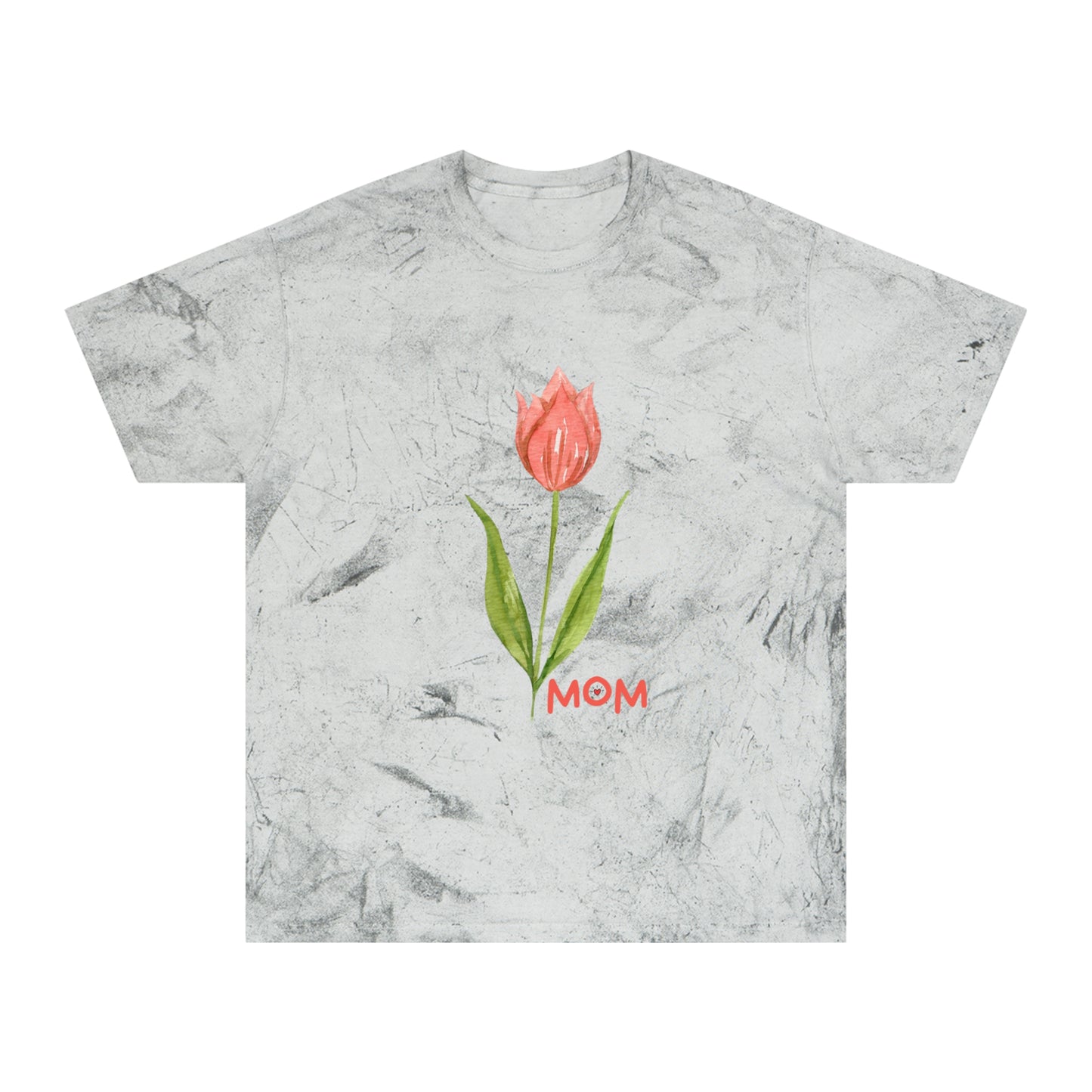 Mom Tulip T-Shirt — Color Blast Pigment Dyed Floral Tee
